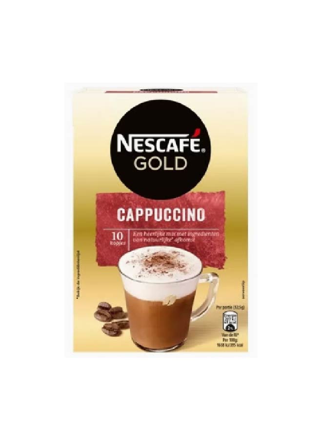 Nescafe Gold Cappuccino Instant 10 Sachets 125grams