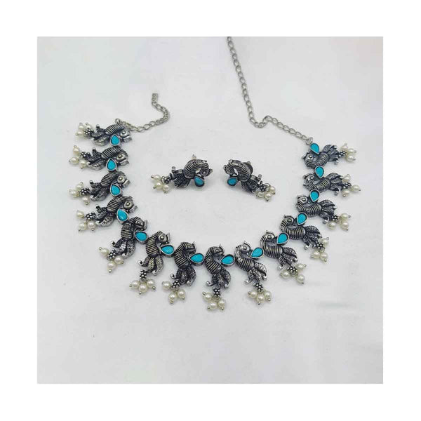 Oxidized Necklace Set