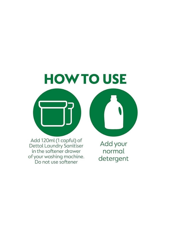Dettol Antibacterial Laundry Cleanser, Fresh Cotton, 1.5 Litre