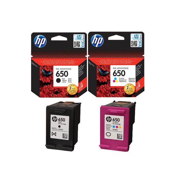 Hp Cartridge 650 Black and color