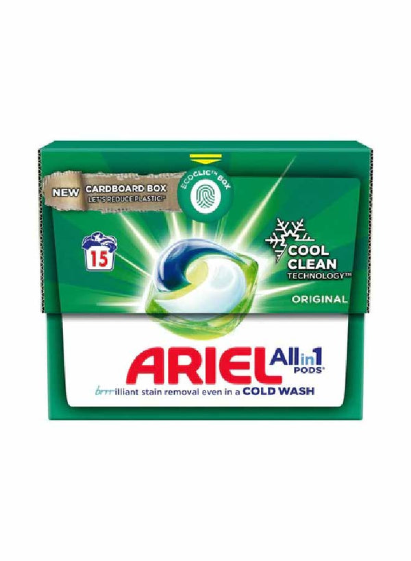 Ariel All-in-1 Pods Washing Liquid Capsules Original PMP 15 Washes