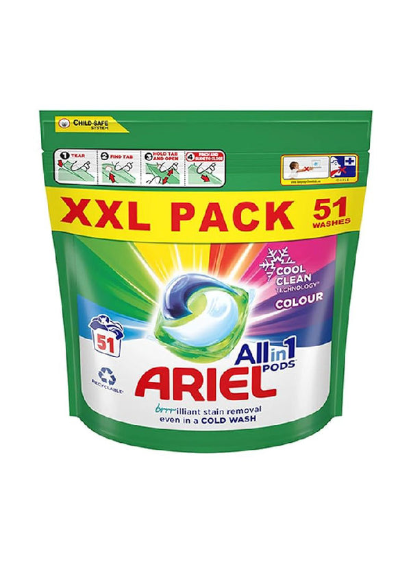 Ariel All in 1 Detergent Pods Colour  Protect 51 washes
