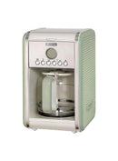Ariete 12 Cup Vintage American Coffee Machine Programmable Drip Coffee Maker for Home and Office – ART1342-V-GR