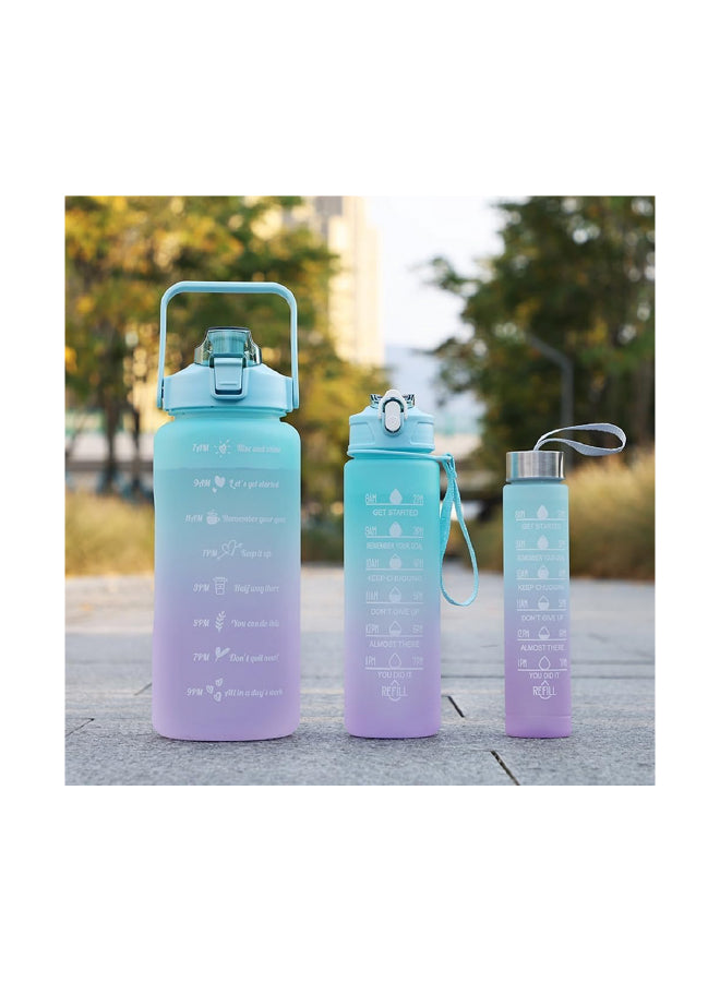 Motivational water bottle 3pc combo set 1000 ml