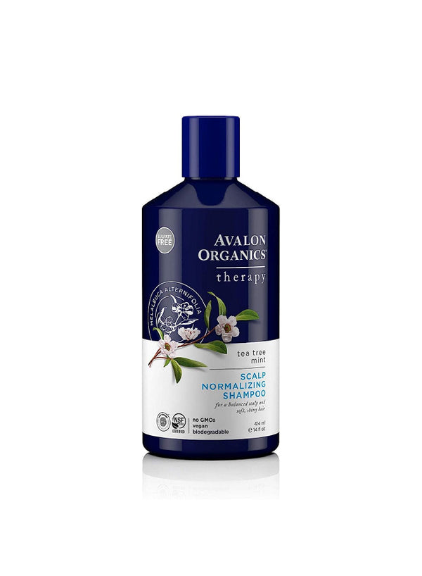 Avalon Organics, Scalp Normalizing Shampoo, Tea Tree Mint Therapy, 14 fl oz