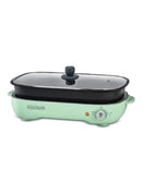 Black & Decker 1400W Multifunction Grill, 4.0L Family-sized, Dual Pattern Grill Plate, 3 Interchangeable Non-stick Detachable Pans with Hotpot, For Grilling, Baking, Frying GMF1400-B5