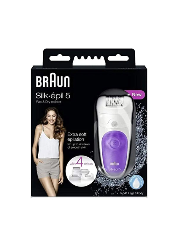 Braun Silk-epil 5541 Wet & Dry Epilator With 4 Extras – International Version