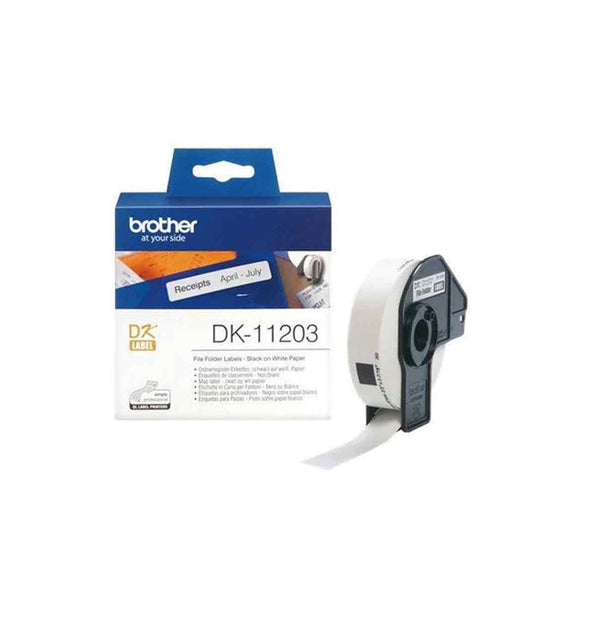 Brother DK-11203 File Folder Label Roll - 17 x 87mm