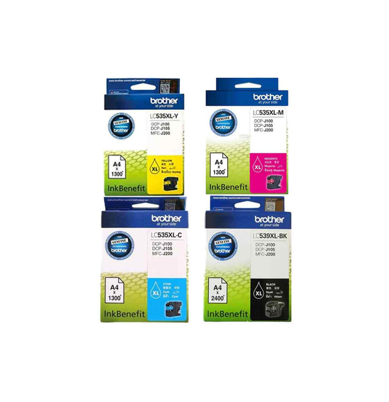 Brother-LC535XL-Ink-Cartridge Full Set