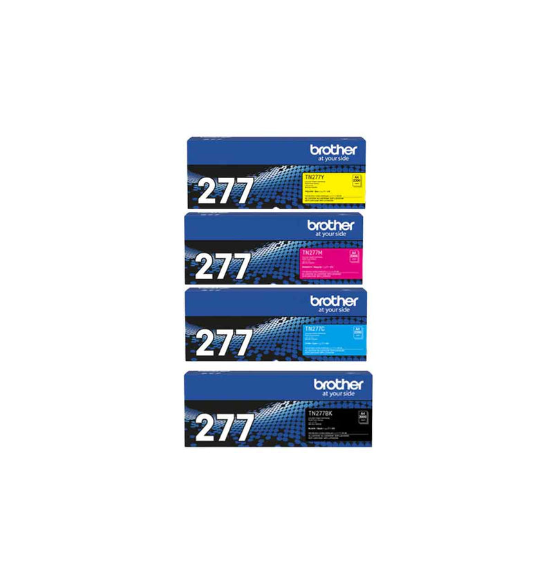 Brother TN277 High Capacity Black, cyan, yellow, magenta Toner Cartridge