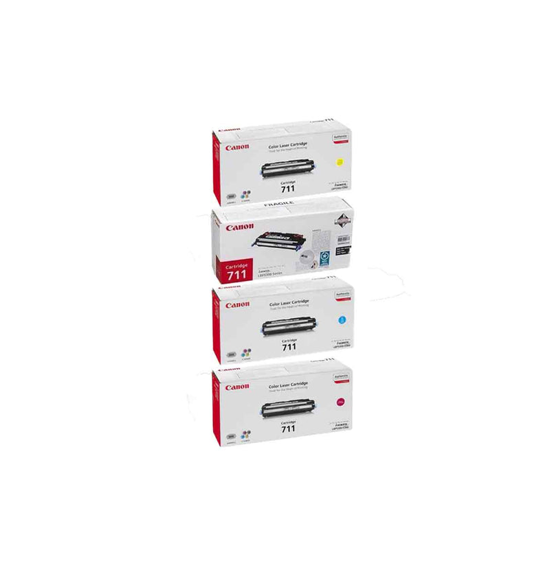 Canon toner 711 full set Black, cyan, yellow, magenta