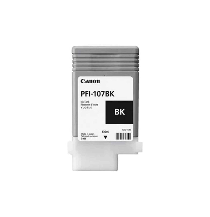 Canon PFI-107BK 130ML Ink Tank, Black