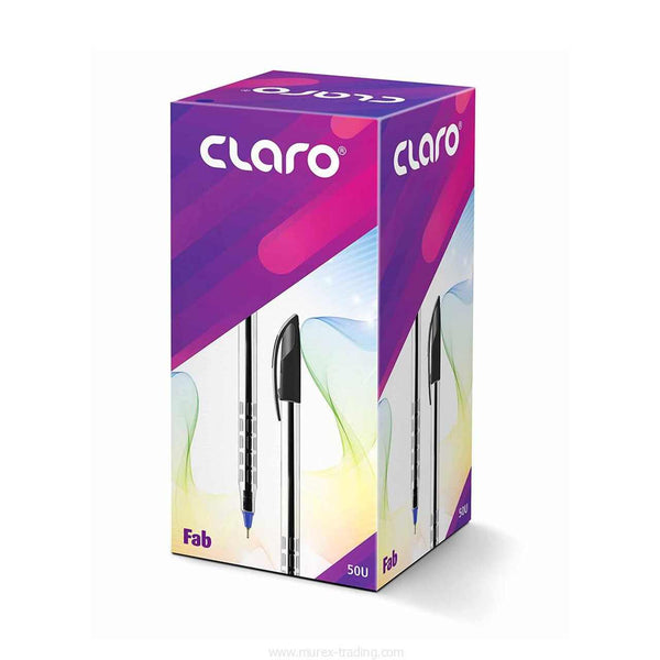 Claro Fab (PP) Pen 0.7 mm Blue ( 50 Pieces Per Box)