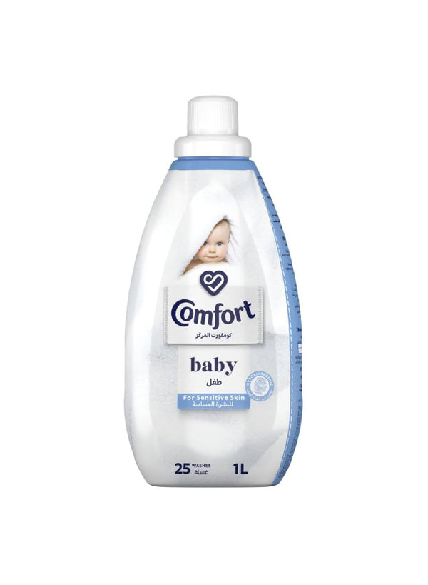 COMFORT Concentrated Fabric Softener, for Sensitive Skin, For baby, 100% Hypoallergenic and Dermatologically tested, 1000ml