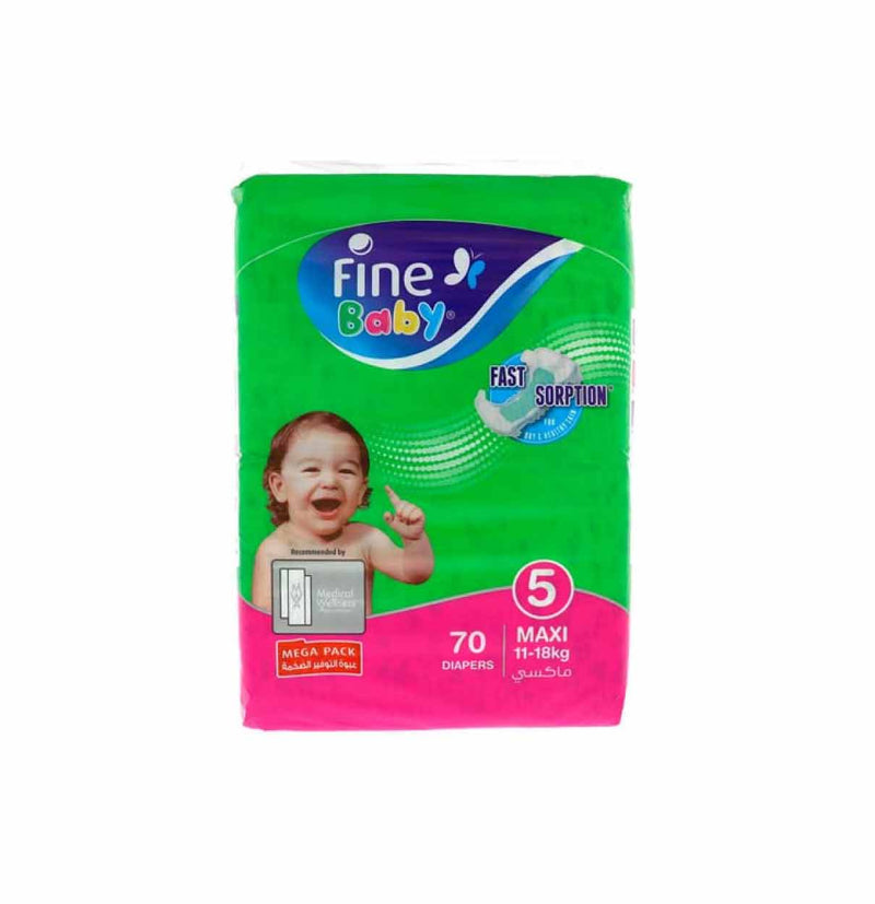 FINE BABY Size NO5   70  DIAPERS