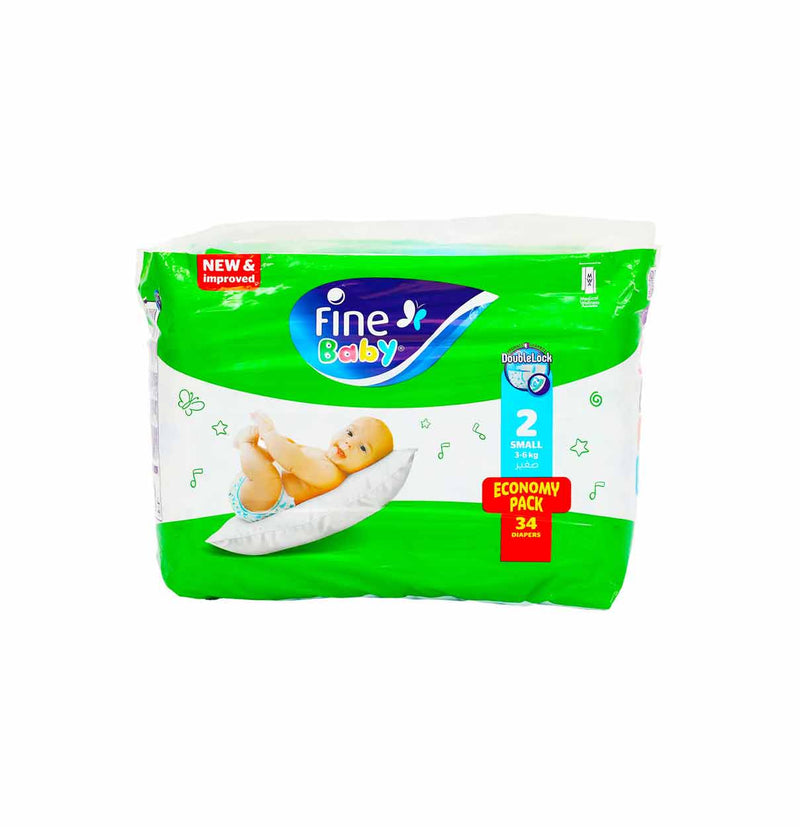 Fine Baby Size - No 2  34 Diapers