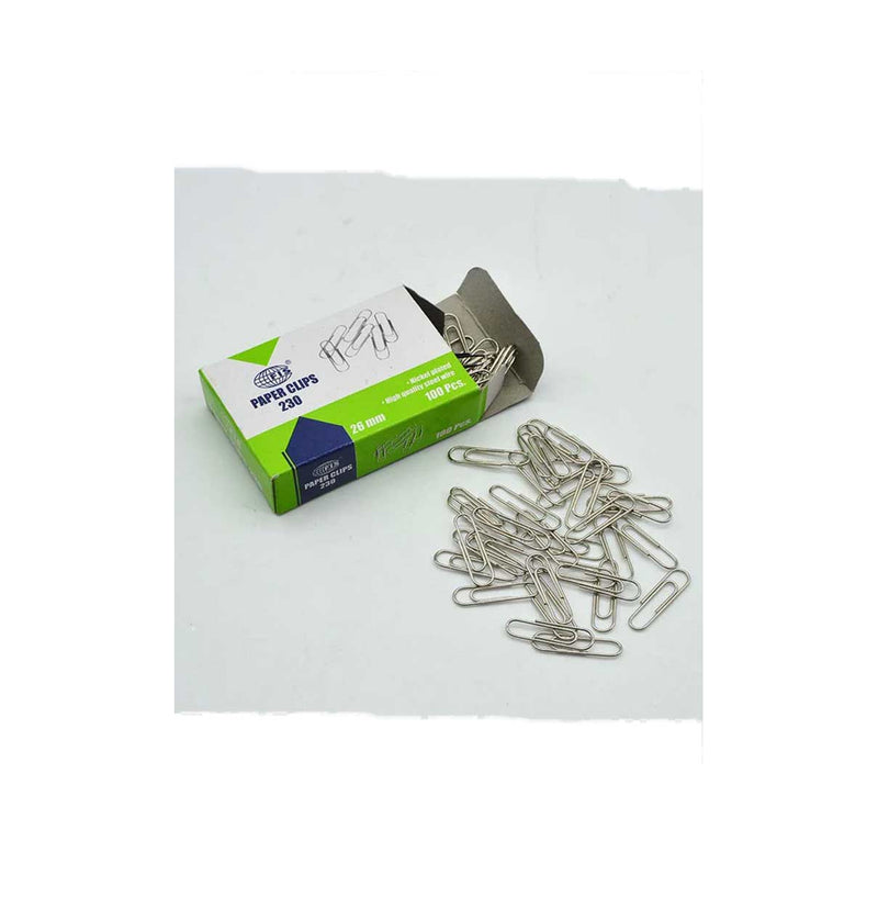 PAPER-CLIPS,-U-SHAPE-,IN-PAPER-BOX