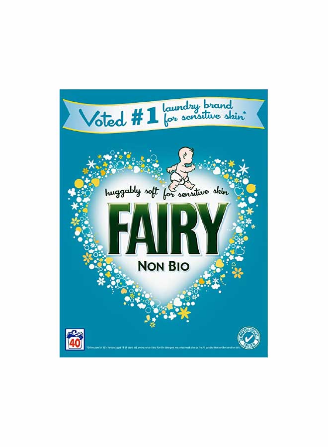 Fairy Non Bio Washing Powder for Sensitive Skin, 2.6 kg, 40 Washes