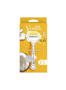 Gillette Venus Comfortglide Olay Coconut Women's Razor Handle + 2 Razor Blade Refills