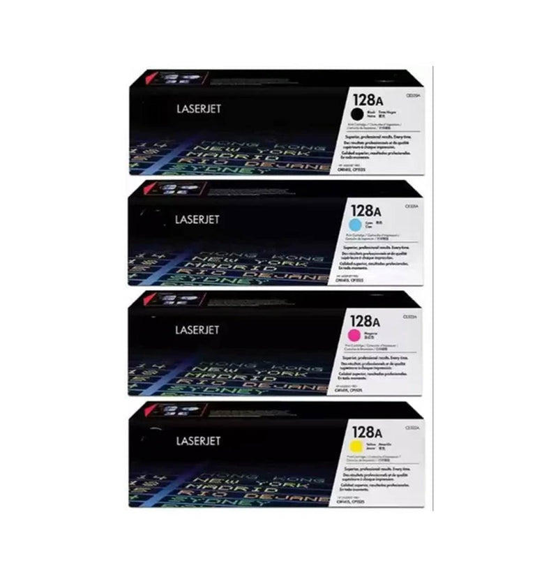 Hp 128a Color Laserjet Toner Cartridge Set Ce320a, Ce321a, Ce322a, Ce323a