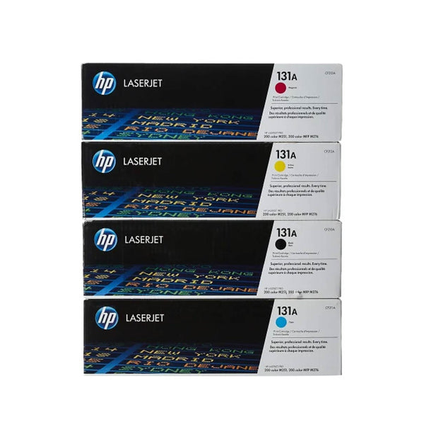 HP 131A Laserjet Toner Cartridge Set - Black, Cyan, Magenta and Yellow