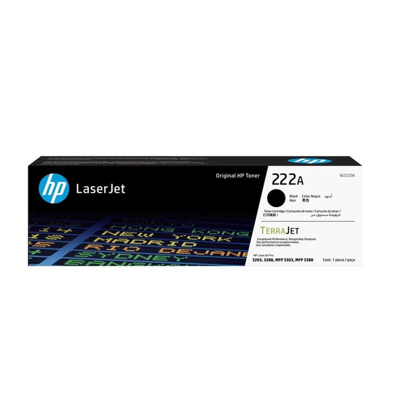 HP 222A Black Original LaserJet Toner | Compactible with HP LaserJet Pro 3203, 3288, MFP 3303, MFP 3388 Printer Series