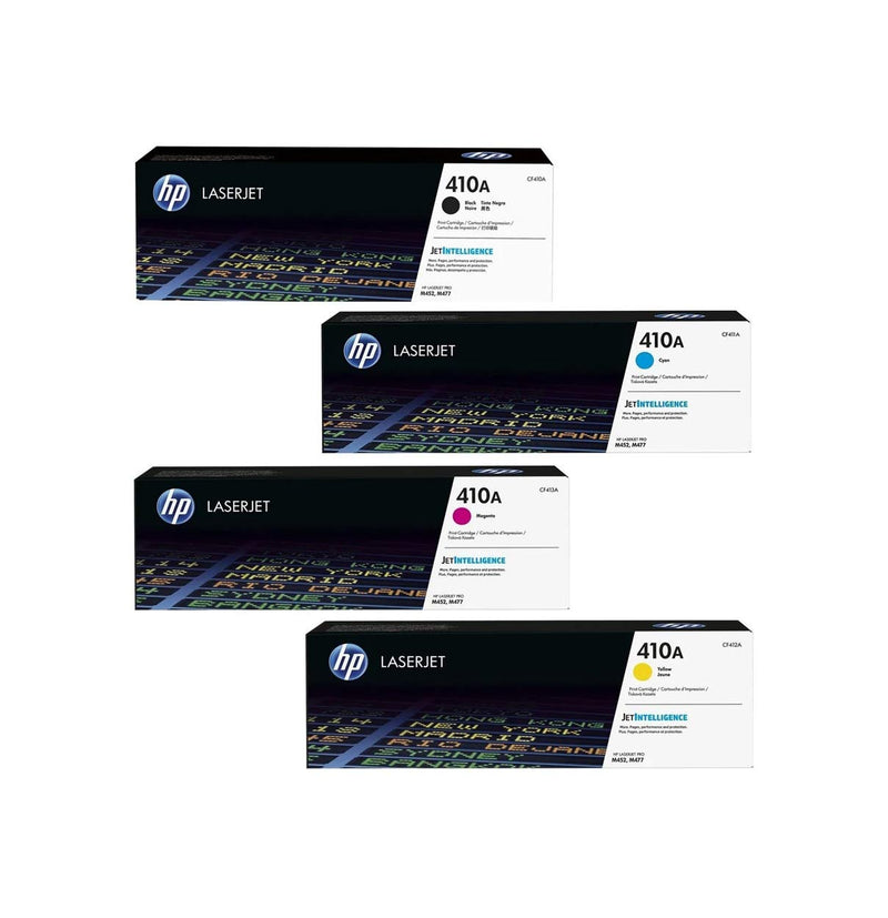 HP 410A Toner Set - Black, Cyan, Magenta and Yellow