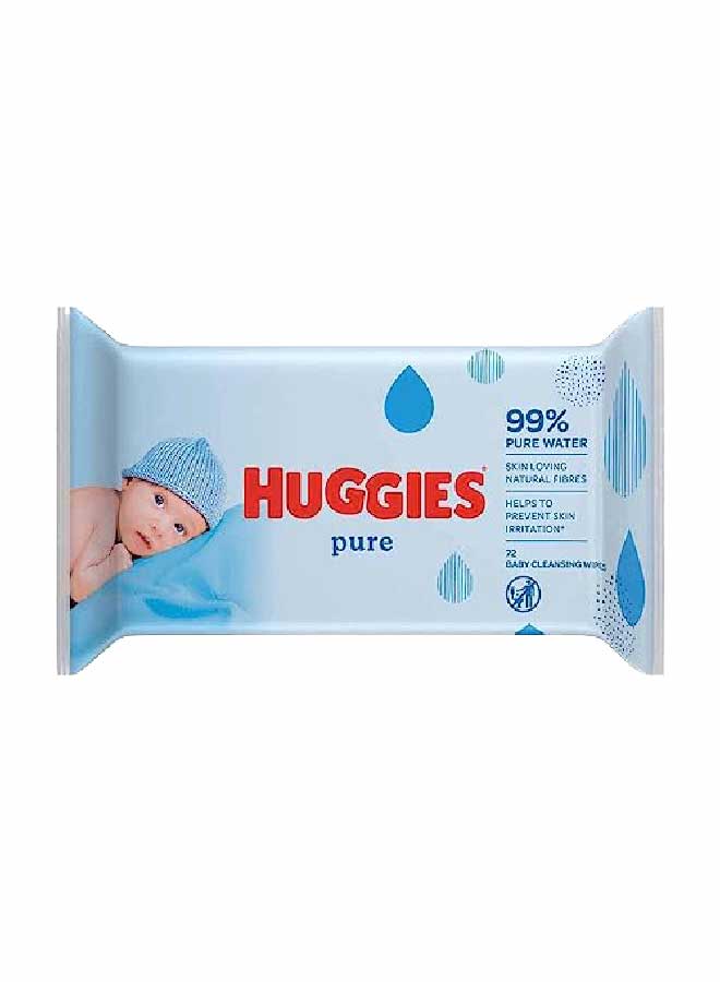 Huggies Baby Wipes Pure, 72s x 10 (720 Wipes)