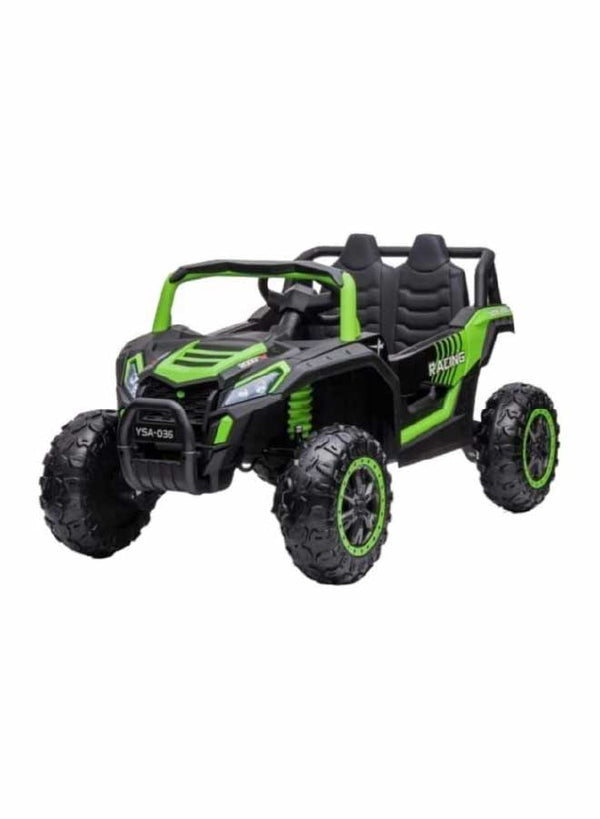 Kids Sports Car Battery Operated Ride On Green and black