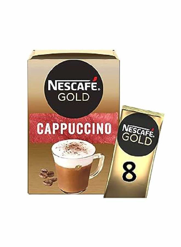 nescafe gold cappuccino 8 sachets 124g