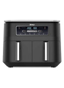 Ninja Food Dual Zone Air Fryer 2 Drawers, 6 Cooking Functions, 7.6L, Black, AF300ME