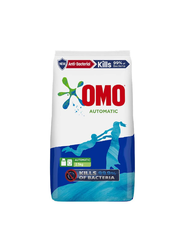Omo Antibacterial Fabric Solution Laundry Wash Kills 99% Of Bacteria Active Powder Automatic Front Load & Top Load Washing Machine, 2.25kg