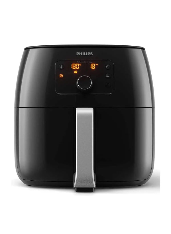 PHILIPS Avance Collection Air Fryer, with Fat Removal Technology for Healthy CookingBakingGrilling, XXL, HD9650, Black – International Version 2200W 1.4 kg