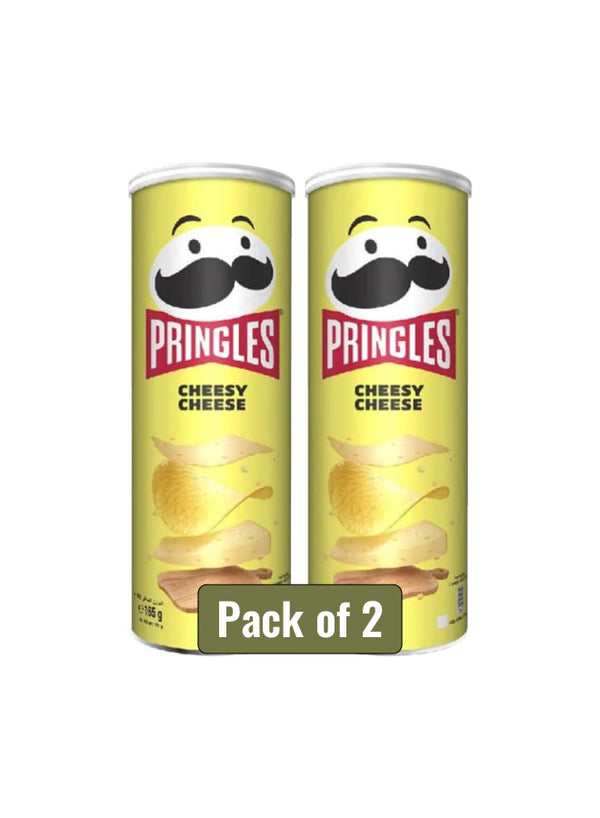 Pringles Cheesy Cheese Flavor - Potato Chips 165 g Pack of 2