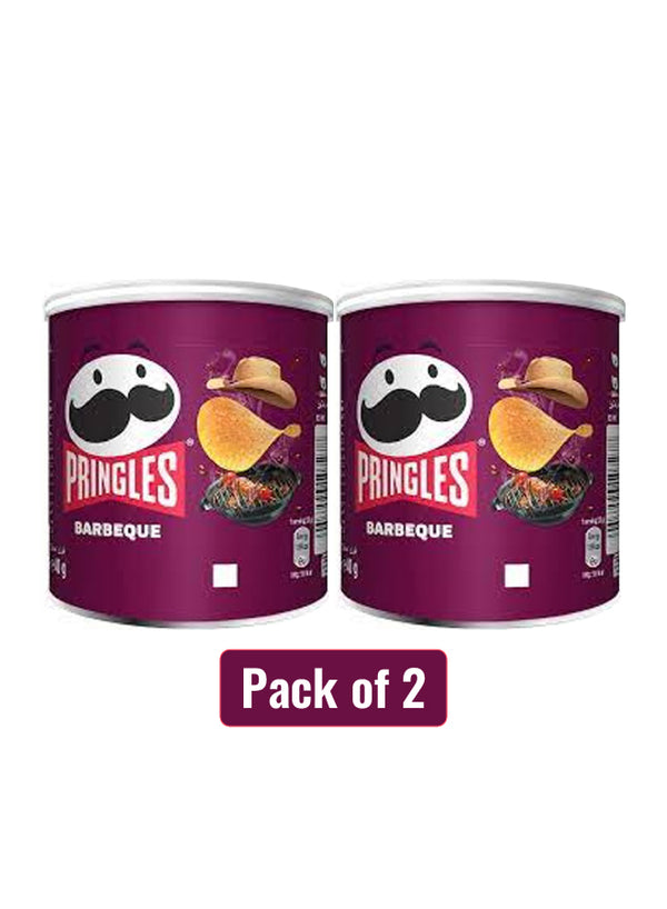 Pringles Barbeque Flavored Chips, 40 gm Pack of 2