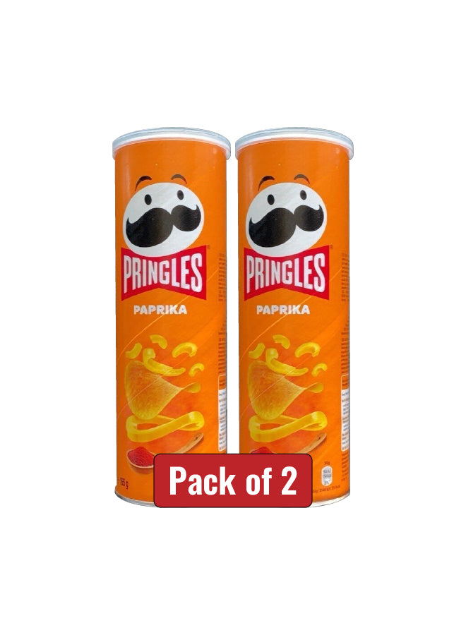 Pringles Paprika Flavour  - 165G pack of 2