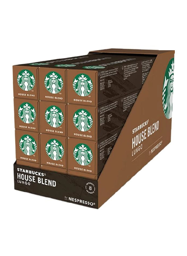 Starbucks House Blend by Nespresso Medium Roast Coffee Capsules 10pcs x12