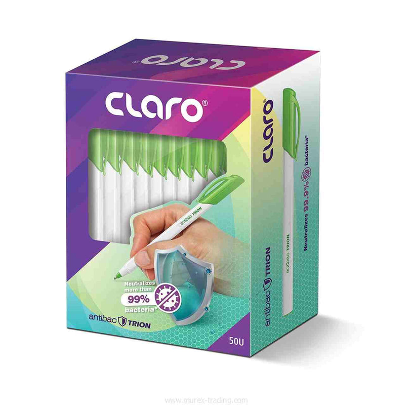 Claro Antibac Trion Pen 0.7 mm ( 50 Pieces Per Box)