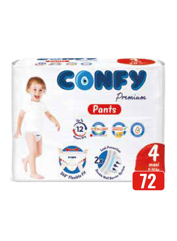 confy premium diaper pants size 4 72 count
