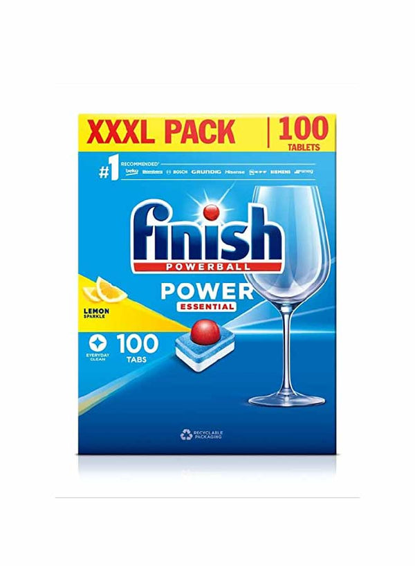 Finish Dishwasher Tablets All In 1 Powerball XXXL Lemon, 100 Tablets