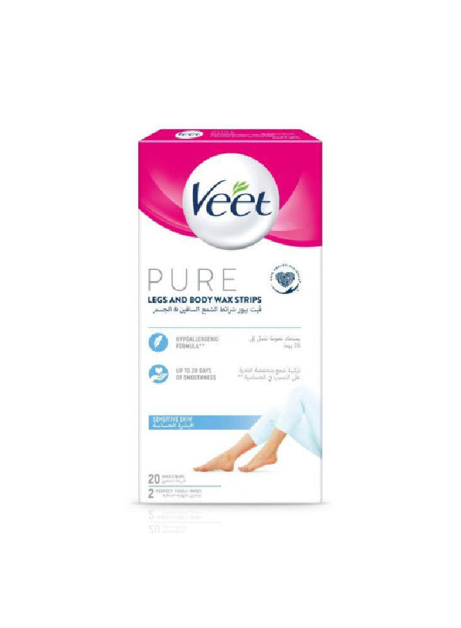veet pure legs and body wax stirp