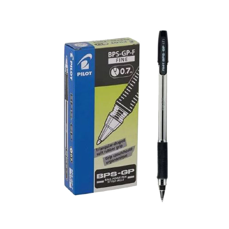 Pilot Bps-Gp Ball Point Pen - 0.7mm, Black - Pack of 12