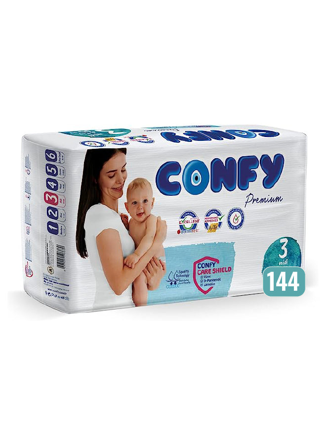 Baby Diaper Confy Premium Size 3