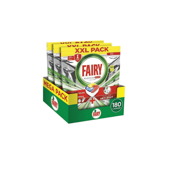 Fairy Platinum Plus All In One Dishwasher Capsules, 60 Capsules - Neocart General Trading LLC