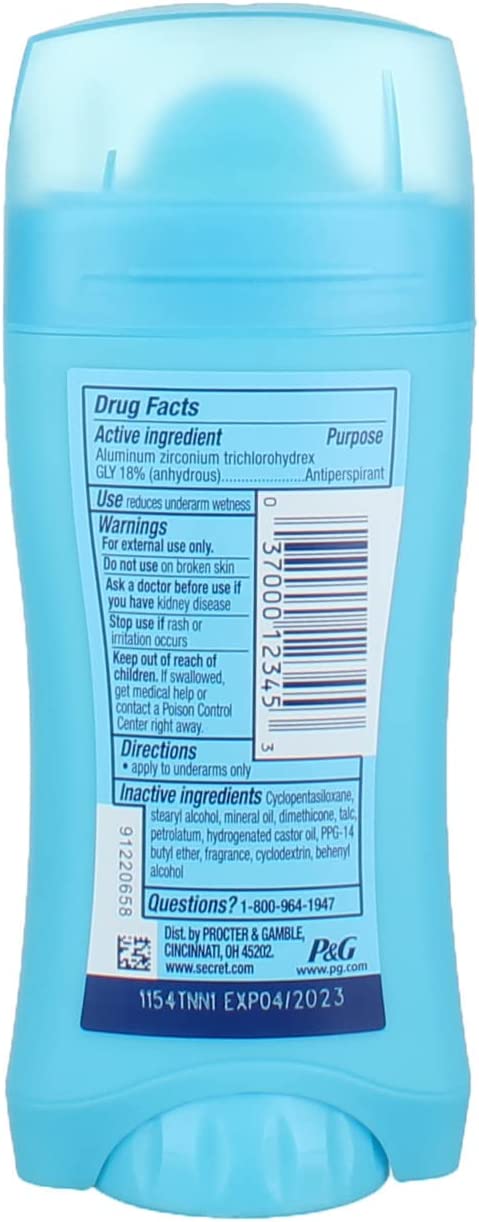 Secret Original Shower Fresh Scent Women's Invisible Solid pH Balanced Antiperspirant & Deodorant 2.6 Oz (Pack of 3) - Neocart General Trading LLC