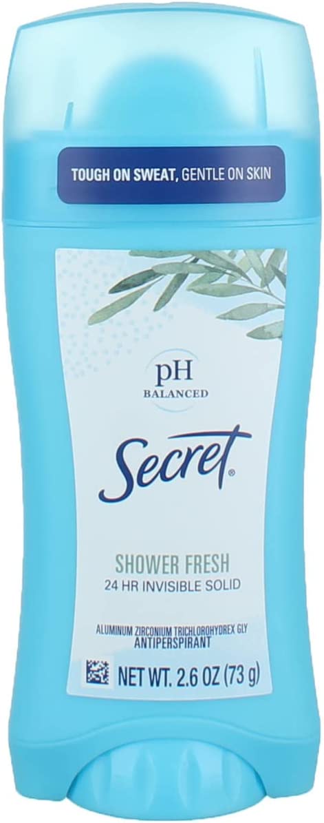 Secret Original Shower Fresh Scent Women's Invisible Solid pH Balanced Antiperspirant & Deodorant 2.6 Oz (Pack of 3) - Neocart General Trading LLC