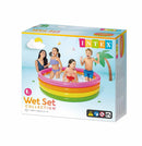 Intex Wet Set Collection Sunset Glow 4 Ring Paddling Pool 1.68m x 46cm / 66" x 18" - Neocart General Trading LLC