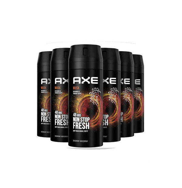 AXE Musk Deodorant Body Spray (150ml) (Pack of 6) - Neocart General Trading LLC