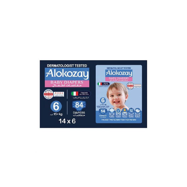 Alokozay Baby Diapers -Size 6 (15+kg) 84pcs - Neocart General Trading LLC