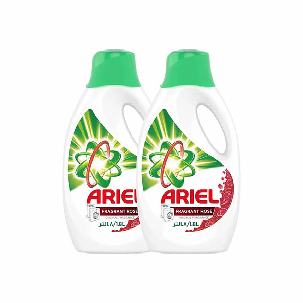 Ariel Automatic Power Gel Laundry Detergent, Fragrant Rose Scent, 1.8L Dual Pack - Neocart General Trading LLC